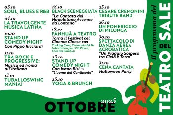 Dal 3 al 31 Ottobre, tanti eventi per tutti i gusti!