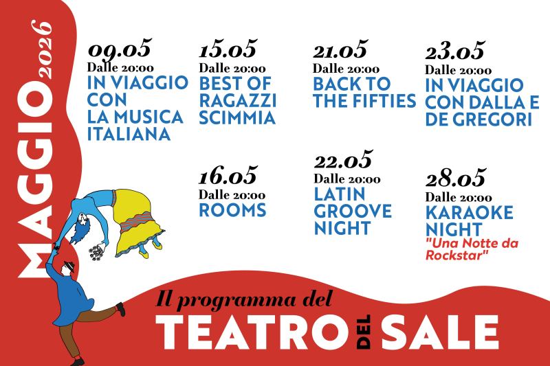 🎉 Maggio al Teatro del Sale: un mese di grande musica e convivialità!