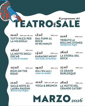 È uscito il nuovo cartellone eventi del TdS!